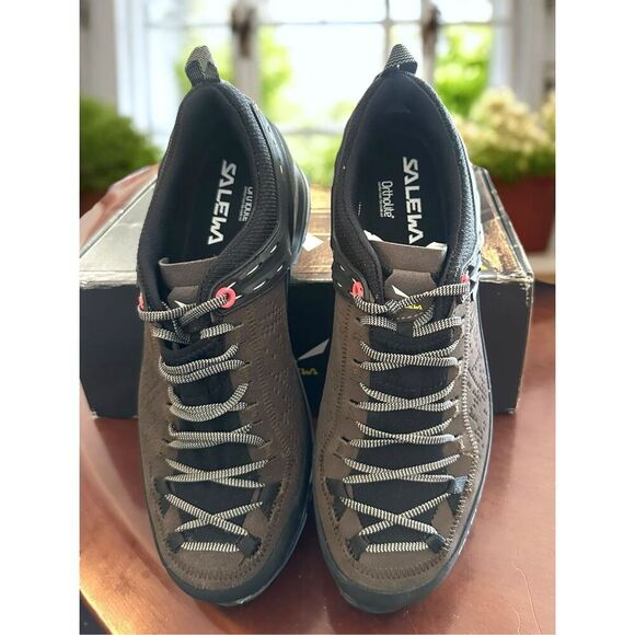 Salewa Mountain Trainer 2 GTX Mountaineering Shoes Black/Bungee Cord Size 9.5 EU - Picture 3 of 12